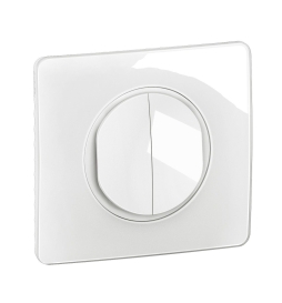 Legrand - Céliane 2024 - Double poussoir complet blanc 1 poste - Réf : CC2001 + CP0001