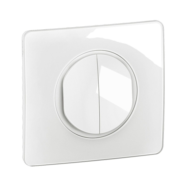 Legrand - Céliane 2024 - Double poussoir complet blanc 1 poste - Réf : CC2001 + CP0001