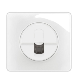 Legrand - Céliane 2024 - Prise RJ45 simple Cat.6 FTP complète blanche 1 poste - Réf : CG0345