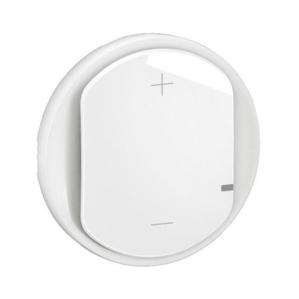 Legrand - Céliane 2024 - Enjoliveur pour variateur type poussoir 2 fils - avec LED -  Blanc -  Réf : CB0060