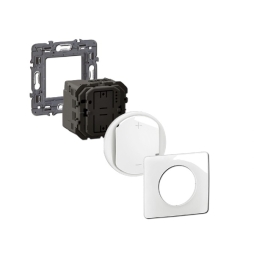 Legrand - Céliane 2024 - Variateur complet blanc 1 poste - Réf : 080251 + CM0060 + CB0060 + CP0001