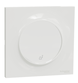 Schneider Odace - LOT - Poussoir avec symbole carillon + plaque - complet - Réf : S520246 + S520702