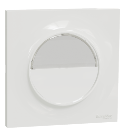 Schneider Odace - LOT - Poussoir avec porte étiquette + plaque - complet - Réf : S520266 + S520702