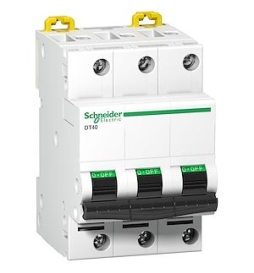 Schneider DT40 - Disjoncteur 3P - 40A - 6kA - courbe C - A9N21049
