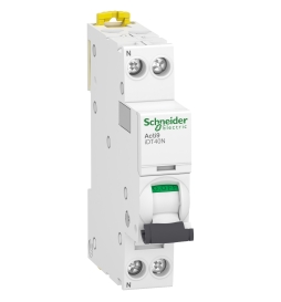 Schneider - Acti9 iDT40N - Disjoncteur modulaire - 40A - 1P+N - Courbe C - Réf : A9P24640