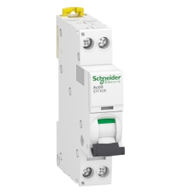SCHNEIDER - Acti9 iDT40K - disjoncteur modulaire - 1P+N - 32A - courbe C - 4500A/4,5kA - A9P71632