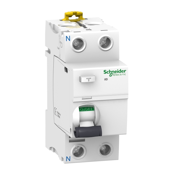 Schneider- Acti9, iID interrupteur différentiel 2P 25A 30mA type Asi - A9R31225