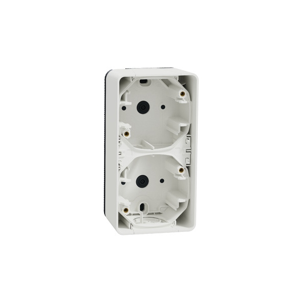 Schneider - Mureva Styl - Boîte 2 postes verticale composable - en saillie - IP55 - IK08 - blanc - MUR39912