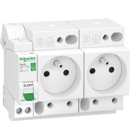 Schneider - LOT PROS - PC 2P+T 16A 220V  Modulaire x 2 + disjoncteur 16A XE - R9ECS616