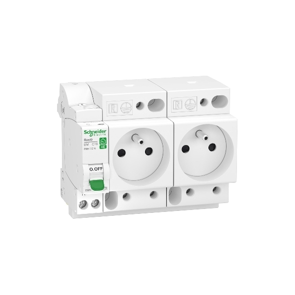 Schneider - LOT PROS - PC 2P+T 16A 220V  Modulaire x 2 + disjoncteur 16A XE - R9ECS616