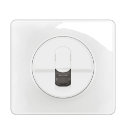Legrand - Céliane 2024 - Prise RJ45 simple Cat.6A STP complète blanche 1 poste - Réf : 080251 + CM0346 + CB0346 + CP0001