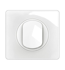 Legrand - Céliane 2024 - Bouton poussoir complet blanc 1 poste - Réf : CG0031