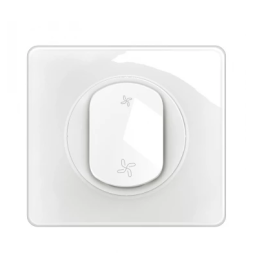 Legrand - Céliane 2024 - Poussoir 2 vitesses VMC complet - Blanc - 1 poste - Réf : CC6031 + CP0001