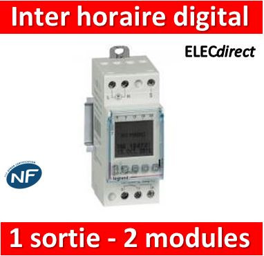 Interrupteur horaire programmable à cadran vertical Legrand | Sanifer