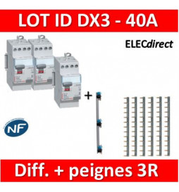 LEGRAND - LOT PROS - Peigne d'alimentation 13 Modules Universel PH ou N -  404926X120 - ELECdirect Vente Matériel Électrique