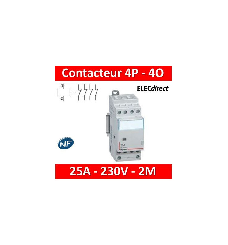 Contacteur de puissance CX³ bobine 230V~ sans commande