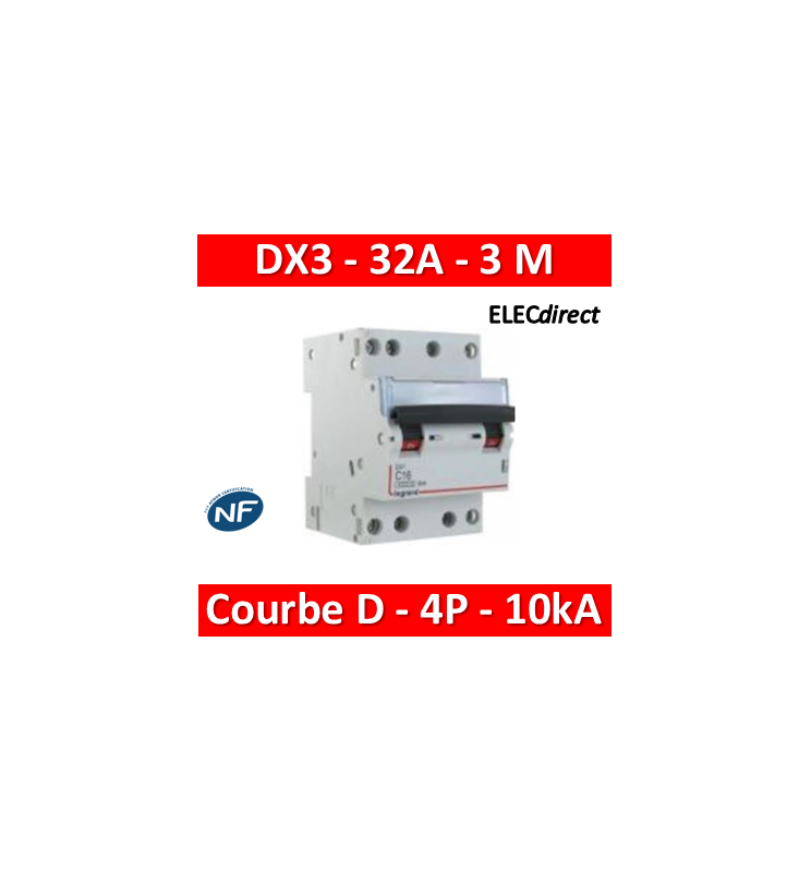 Legrand - Disjoncteur 3KA 3P c 32A tx³ - 403129