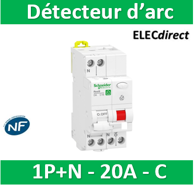 Disjoncteur 1P+N peignable et à bornes automatiques 20A NF (EASY