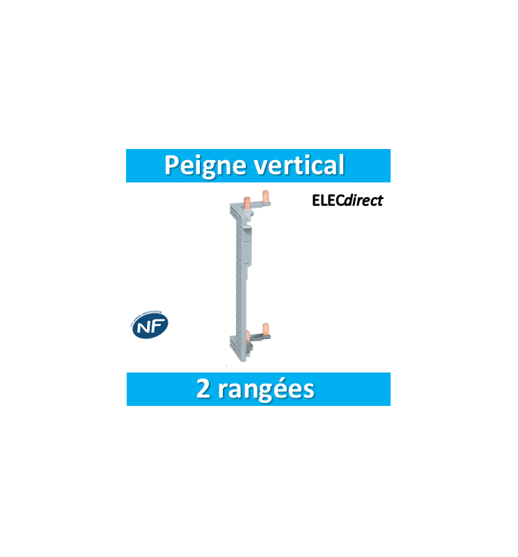 Peigne Vertical Hager pour Tableau 2 Rangées - KCN225