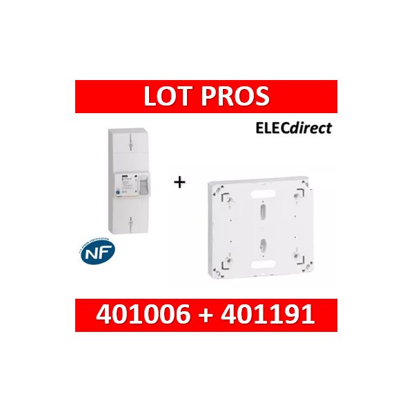 Legrand - Disjoncteur de branchement EDF 60/90A instantané + embout EDF 90A  25mm2 - 401002+embout - ELECdirect Vente Matériel Électrique