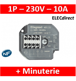 HAGER - Télérupteur 1F - 230V Sans Vis - EPS510B - ELECdirect Vente  Matériel Électrique