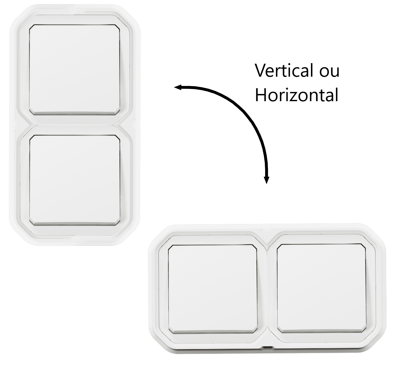 copy of Legrand - Prise de courant 2P+T 16A étanche Plexo prêt à poser encastrée - IP55 - IK08 - 250V - Gris - Réf : 069831L