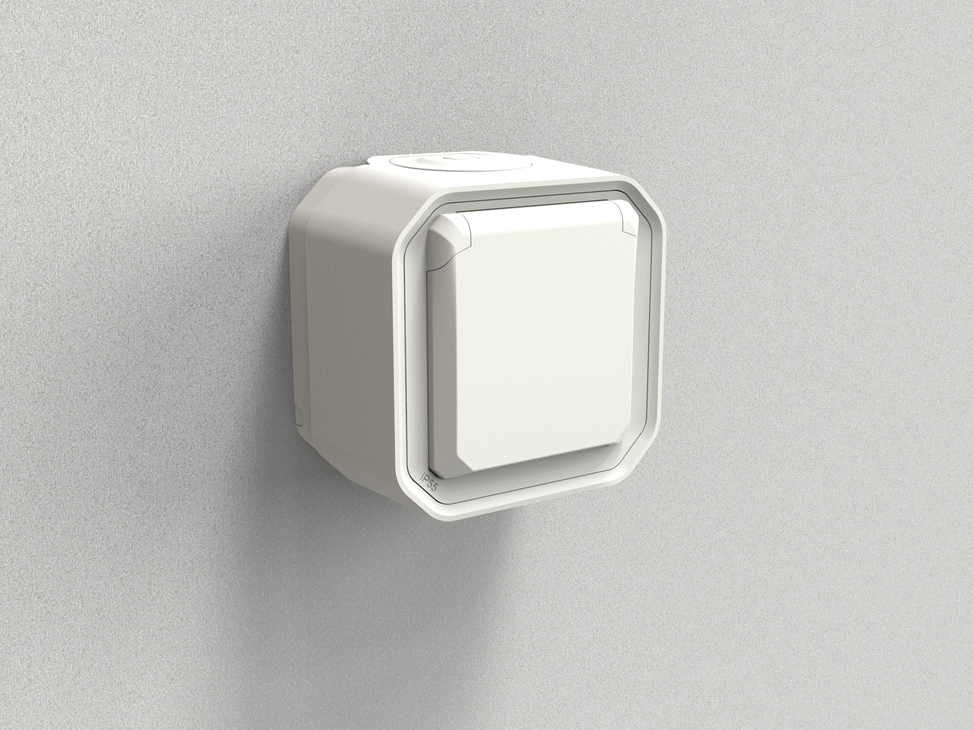 Legrand - Prise de courant 2P+T 16A étanche Plexo prêt à poser saillie - IP55 - IK08 - 250V - Gris - Réf : 069731L