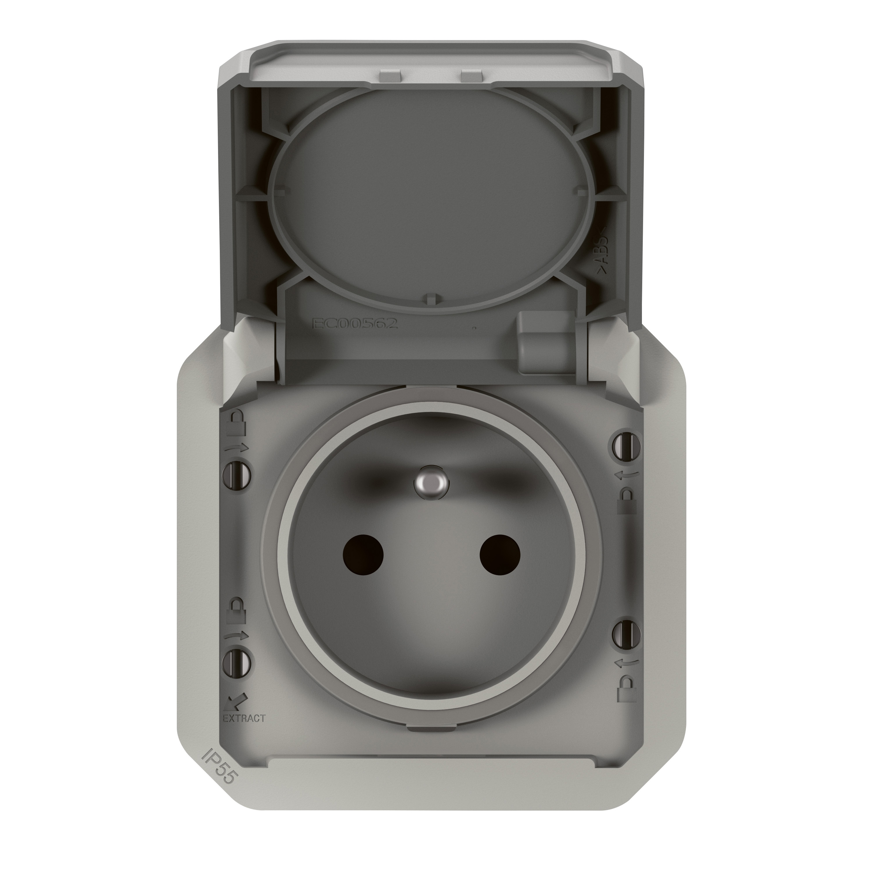 Legrand - Interrupteur / va-et-vient étanche Plexo prêt à poser saillie - 10AX - 250V - IP55 - IK08 - Gris - Réf : 069711L