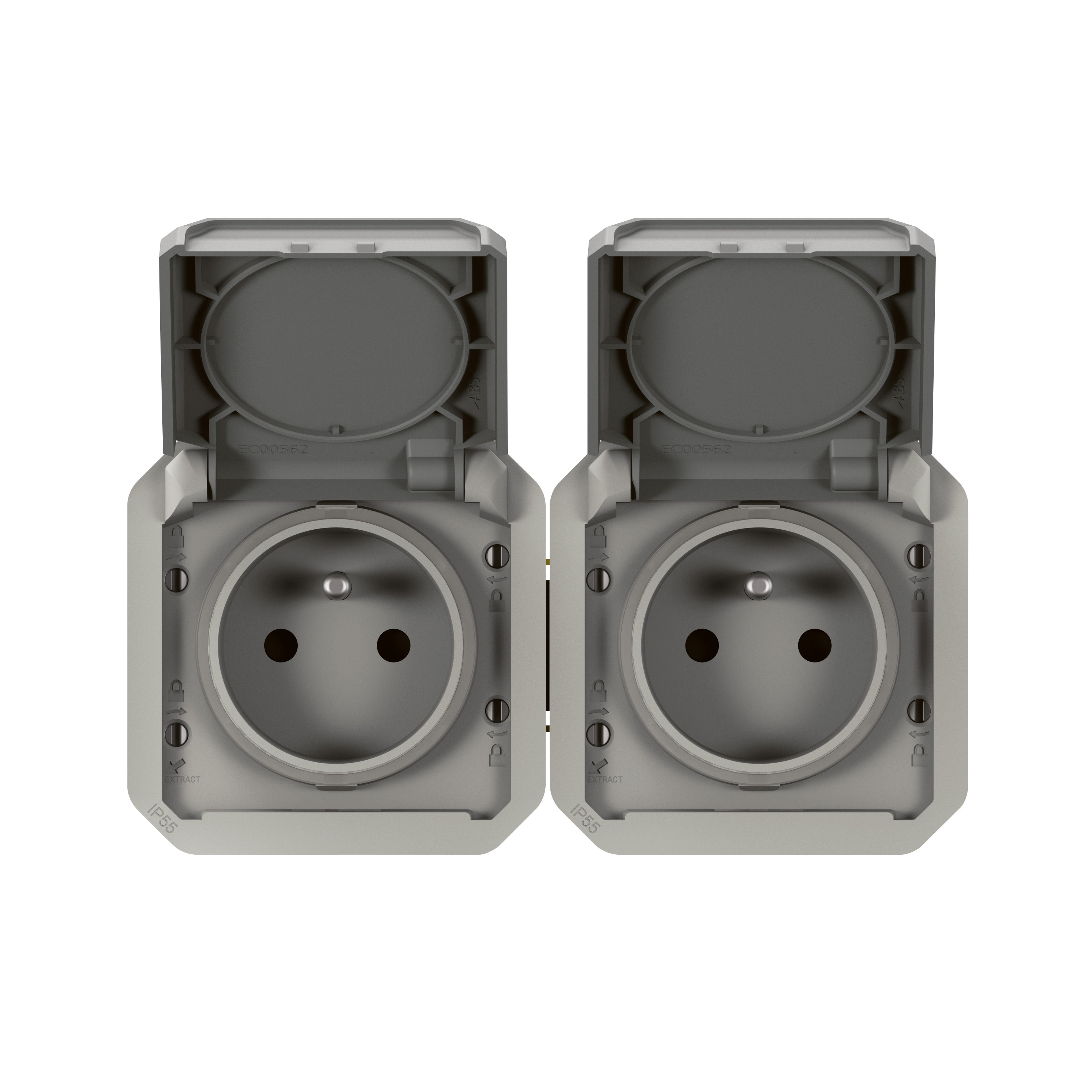 Legrand - Interrupteur / va-et-vient étanche Plexo prêt à poser saillie - 10AX - 250V - IP55 - IK08 - Gris - Réf : 069711L